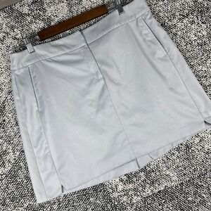 Izod‎ Golf Skort Womens 14 Polyester Gray Lightweight Golf Tennis